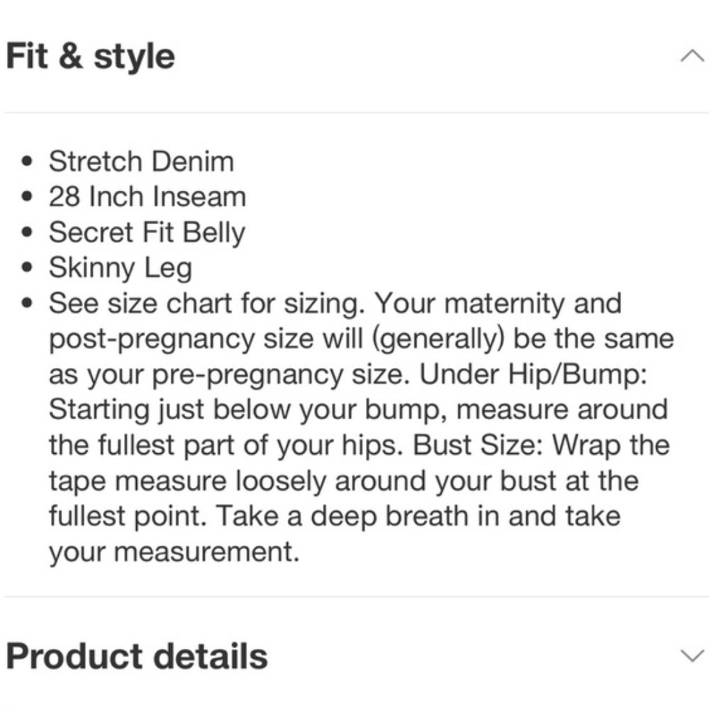 Maternity Jeans Indigo Blue Skinny Stretch Jean Denim Pregnancy Dark Wash - Picture 5 of 10